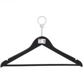 Вешалка-плечики Jas_Attache антивандальная CU3014-AB кольцо черный р 50-52