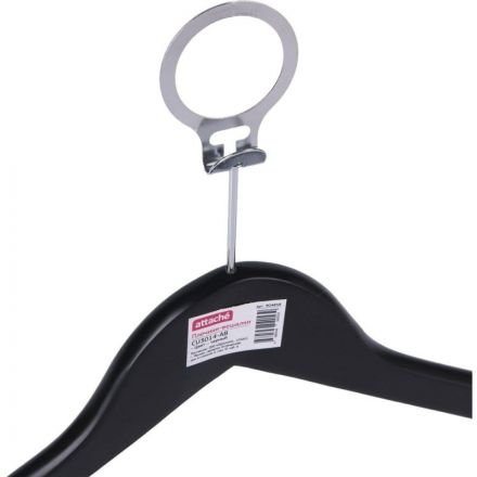 Вешалка-плечики Jas_Attache антивандальная CU3014-AB кольцо черный р 50-52 Вешалка-плечики Jas_Attache антивандальная CU3014-AB кольцо черный р 50-52