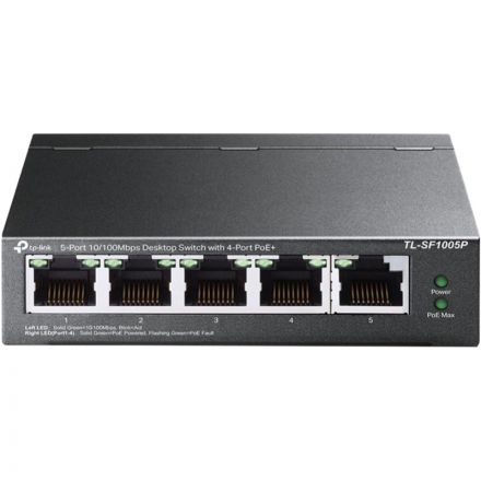 Коммутатор TP-Link /TL-SF1005P/ 5x100Mb 4PoE 58W неуправляемый