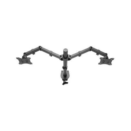 Кронштейн для двух мониторов настольный VESA 75х75, 100х100, 17"-32", до 16 кг, SONNEN STATIC, 455943 Кронштейн для двух мониторов настольный VESA 75х75, 100х100, 17"-32", до 16 кг, SONNEN STATIC, 455943