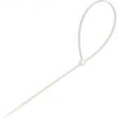 Стяжка (хомут) 300 мм x 3,6 мм,Bigtech BT-CT-300-36-W нейлон,бел, 100 шт/уп