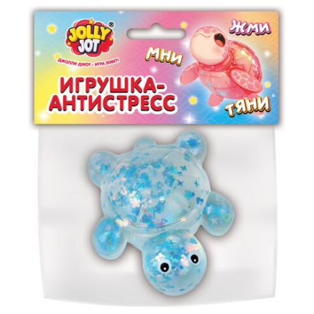 Игрушка-антистресс "ПРОЗРАЧНАЯ ЧЕРЕПАШКА", 8 см, ассорти 4 цвета, дисплей, JOLLY JOT (ДЖОЛЛИ ДЖОТ), 665796