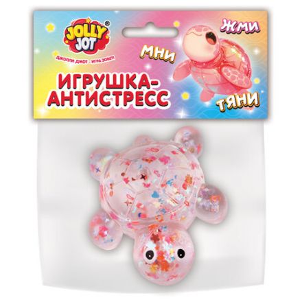 Игрушка-антистресс "ПРОЗРАЧНАЯ ЧЕРЕПАШКА", 8 см, ассорти 4 цвета, дисплей, JOLLY JOT (ДЖОЛЛИ ДЖОТ), 665796