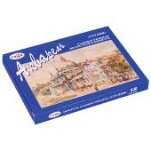 Акварель художественная Гамма "Студия", 18цв., кюветы, картон. упаковка