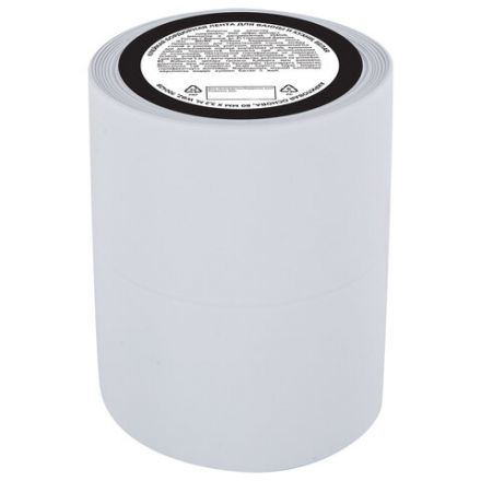 Клейкая лента бордюрная для ванны и кухни 80 мм х 3,2 м, белая, акриловая основа, WBZ (ВБЗ), 700428