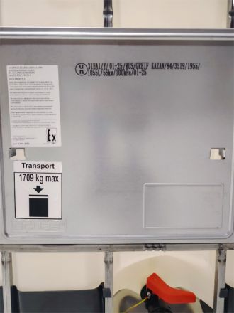 Емкость куб. 1000л с заземлением