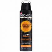 Дезодорант аэрозольный мужской 150 мл, DEONICA FOR MEN "ENERGY SHOT", 4650056492647S