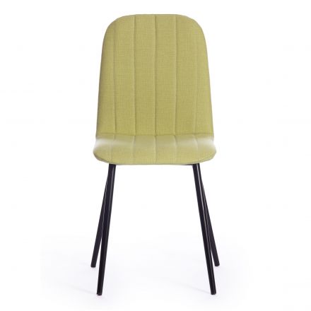Стул ARC  ткань/металл, 46 х 52 х 88 см, фисташковый 64/черный
