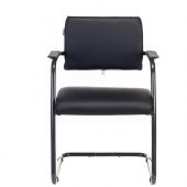 Стул VB _CH-271N-V черный Leather Black эко.кожа полозья металл черный Стул VB _CH-271N-V черный Leather Black эко.кожа полозья металл черный