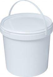 ВЕДРО КРУГЛОЕ белое 3,3л В4L с белой крышкой