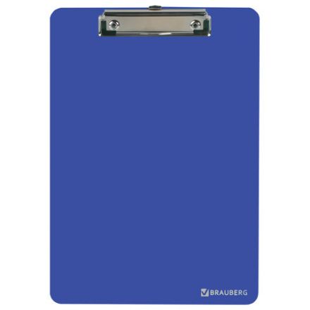 Доска-планшет BRAUBERG "SOLID" сверхпрочная с прижимом А4 (315х225 мм), пластик, 2 мм, СИНЯЯ, 226823 Доска-планшет BRAUBERG "SOLID" сверхпрочная с прижимом А4 (315х225 мм), пластик, 2 мм, СИНЯЯ, 226823