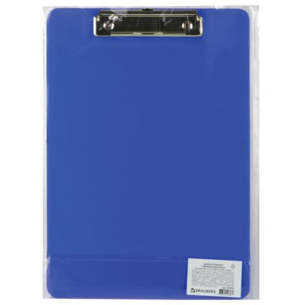 Доска-планшет BRAUBERG "SOLID" сверхпрочная с прижимом А4 (315х225 мм), пластик, 2 мм, СИНЯЯ, 226823 Доска-планшет BRAUBERG "SOLID" сверхпрочная с прижимом А4 (315х225 мм), пластик, 2 мм, СИНЯЯ, 226823