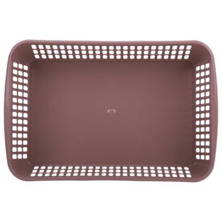 Корзинка 4 литра универсальная, 9,5х30х19,5 см, для хранения, пластик, ассорти, 332, 433320065