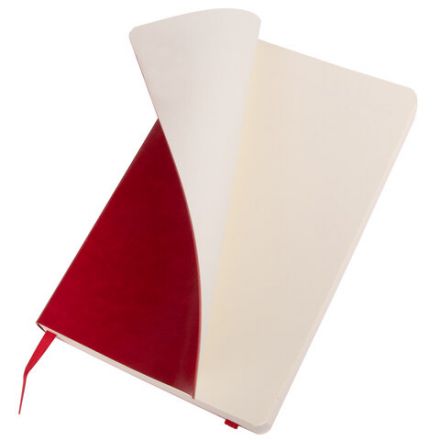 Ежедневник недатированный А5 138х213 мм BRAUBERG "Metropolis Ultra", под кожу, 160 л., красный, 113287