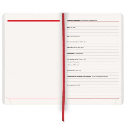 Ежедневник недатированный А5 138х213 мм BRAUBERG "Metropolis Ultra", под кожу, 160 л., красный, 113287