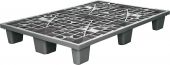 Паллет 1200х800х160 мм (перфорированный на 9 ножках вкладываемый) серый