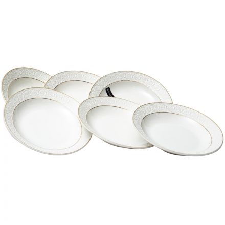 Набор 6 глубоких тарелок ГРАЦИЯ АСТЕРИЯ арт.101-01084