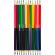 Карандаши цветные 24цв 12шт 3-гран, двустор №1School