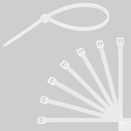 Стяжка (хомут) нейлоновая сверхпрочная POWER LOCK, 2,5х100 мм, КОМПЛЕКТ 100 шт., белая, SONNEN, 607918 Стяжка (хомут) нейлоновая сверхпрочная POWER LOCK, 2,5х100 мм, КОМПЛЕКТ 100 шт., белая, SONNEN, 607918