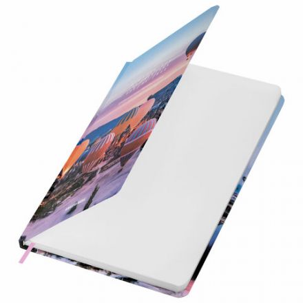 Ежедневник недатированный с резинкой А5 145х203 мм, BRAUBERG, твердый, 160 л., "Cappadocia", 116306