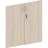 Двери Easy ЛДСП замок (2шт.) 908854 св.дуб/серый В760