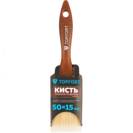 Кисть плоская по дереву TOPFORT Delicate 50х15