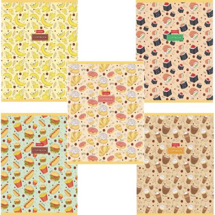 Тетрадь А5, 96 л., HATBER, скоба, клетка, обложка картон, "Good food (микс)", 068343, 96Т5В1 Тетрадь А5, 96 л., HATBER, скоба, клетка, обложка картон, "Good food (микс)", 068343, 96Т5В1