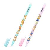 Ручка стираемая гелевая с принтом FUNSTER (ФАНСТЕР) "КОТ-ЭНТУЗИАСТ", СИНЯЯ, корпус ассорти, игольчатый наконеч. 0,5 мм, линия 0,35 мм 144414