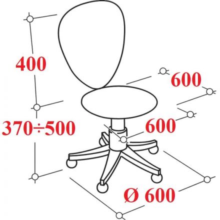 Стул ученический UF2 Спринт белый пластик