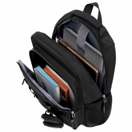 Рюкзак HEIKKI FUSION (ХЕЙКИ) универсальный, 2 отделения, отделение для ноутбука, c КОШЕЛЬКОМ, черный, 44х31х14 см, 273866