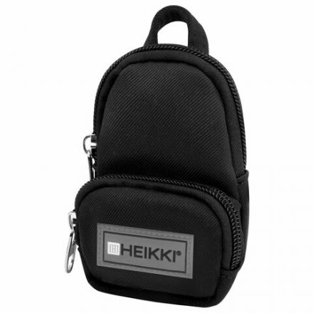 Рюкзак HEIKKI FUSION (ХЕЙКИ) универсальный, 2 отделения, отделение для ноутбука, c КОШЕЛЬКОМ, черный, 44х31х14 см, 273866