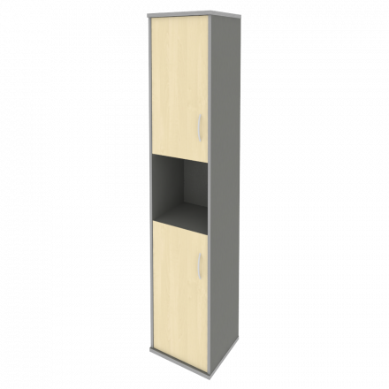 Riva Шкаф высокий узкий левый А.СУ-1.5 (L) Клён металлик 404*365*1980