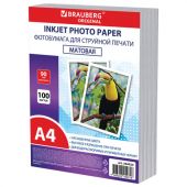 Фотобумага матовая, А4, 90 г/м2, односторонняя, 100 листов, ПАКЕТ, BRAUBERG ORIGINAL, 364424 Фотобумага матовая, А4, 90 г/м2, односторонняя, 100 листов, ПАКЕТ, BRAUBERG ORIGINAL, 364424