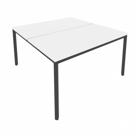 Slim Рабочая станция на металлокаркасе С.СП-5.3 Белый/Антрацит металл 1380*1475*750