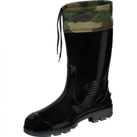 Сапоги мужские цв.черный мод.431/30 (р.46) ПВХ с надставкой