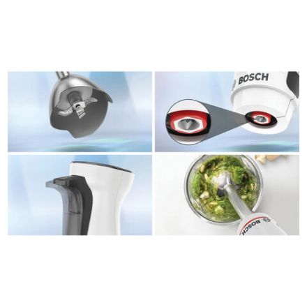 Блендер погружной BOSCH MSM4W210, 600 Вт, 1 скорость, 1 насадка, стакан, белый