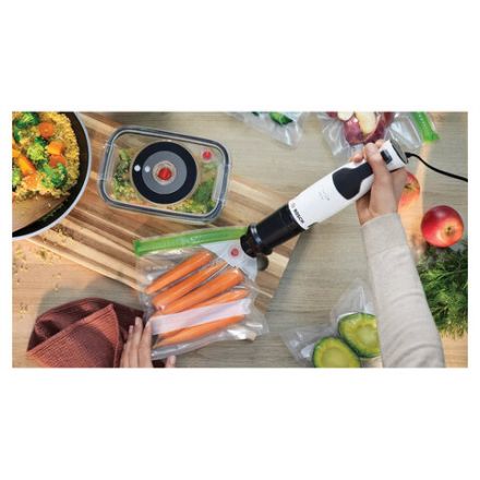 Блендер погружной BOSCH MSM4W210, 600 Вт, 1 скорость, 1 насадка, стакан, белый