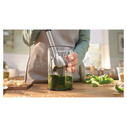 Блендер погружной BOSCH MSM4W210, 600 Вт, 1 скорость, 1 насадка, стакан, белый