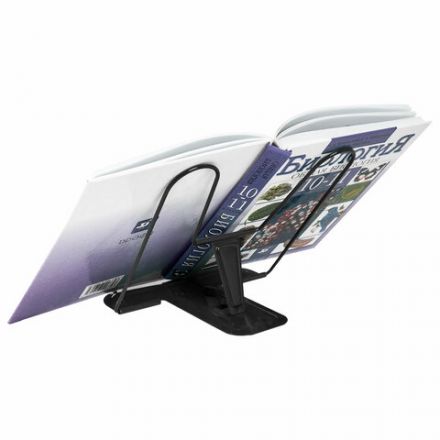 Подставка для книг и учебников BRAUBERG LINE+, металлическая, черная, европодвес, 238214 Подставка для книг и учебников BRAUBERG LINE+, металлическая, черная, европодвес, 238214