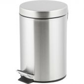 Ведро мусорное с педалью 3 л, матовое, нержавеющая сталь Ведро мусорное с педалью 3 л, матовое, нержавеющая сталь