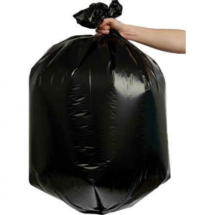 Мешки для мусора на 240 литров черные (40 мкм, в рулоне 10 штук, 85x130 см) Мешки для мусора на 240 литров черные (40 мкм, в рулоне 10 штук, 85x130 см)