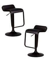 Набор 2 шт Стул барный DOBRIN CRACK BLACK, черный