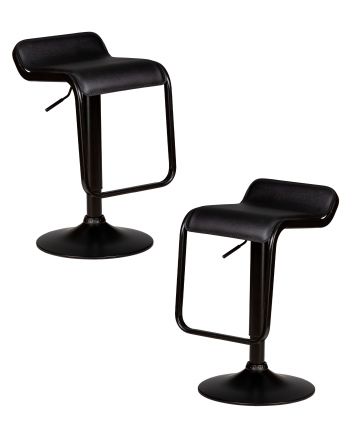 Набор 2 шт Стул барный DOBRIN CRACK BLACK, черный