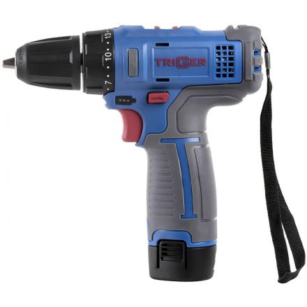 Дрель-шуруповерт ТРИГГЕР 20101 2 аккумулятора Li-ion 1,5Ач, 12V, 10мм, 25Нм