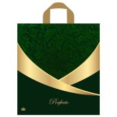 Пакет с петлевой ручкой ПВД, 40х37 см, "Перфекто Малахит", 95 мкм, н00268697