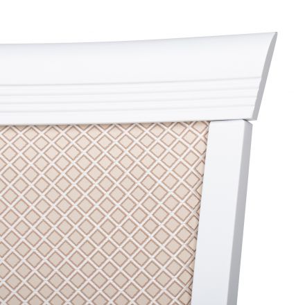 Стул Leset Монтана, Белый, Антина ваниль, Ткань Жаккард Стул Leset Монтана, Белый, Антина ваниль, Ткань Жаккард