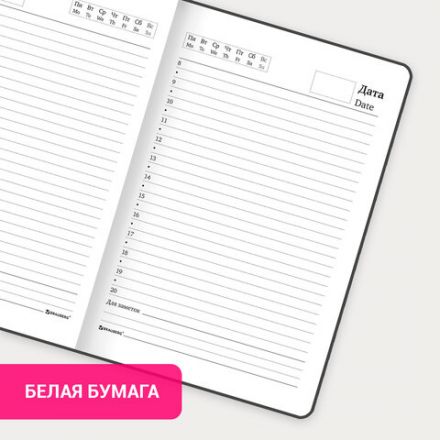 Ежедневник недатированный с резинкой, МАЛЫЙ ФОРМАТ А6 (109х148 мм), BRAUBERG, 128 л., "Котики", 114571