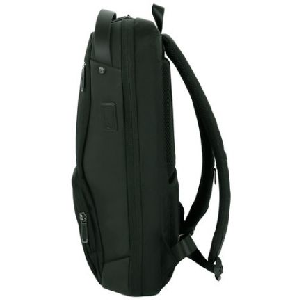 Рюкзак HEIKKI HIGH TECH (ХЕЙКИ) с отделением для ноутбука, USB-порт, черный, 46x30x10 см, 272588