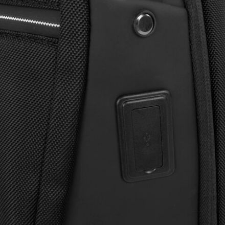 Рюкзак HEIKKI HIGH TECH (ХЕЙКИ) с отделением для ноутбука, USB-порт, черный, 46x30x10 см, 272588