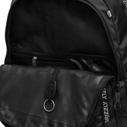 Рюкзак GRIZZLY школьный, анатомическая спинка, 2 отделения, для мальчиков, "STYLE", чёрный, 39х28х20 см, RB-454-1/1